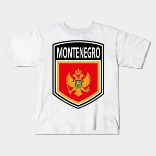 Flag Shield - Montenegro Kids T-Shirt
